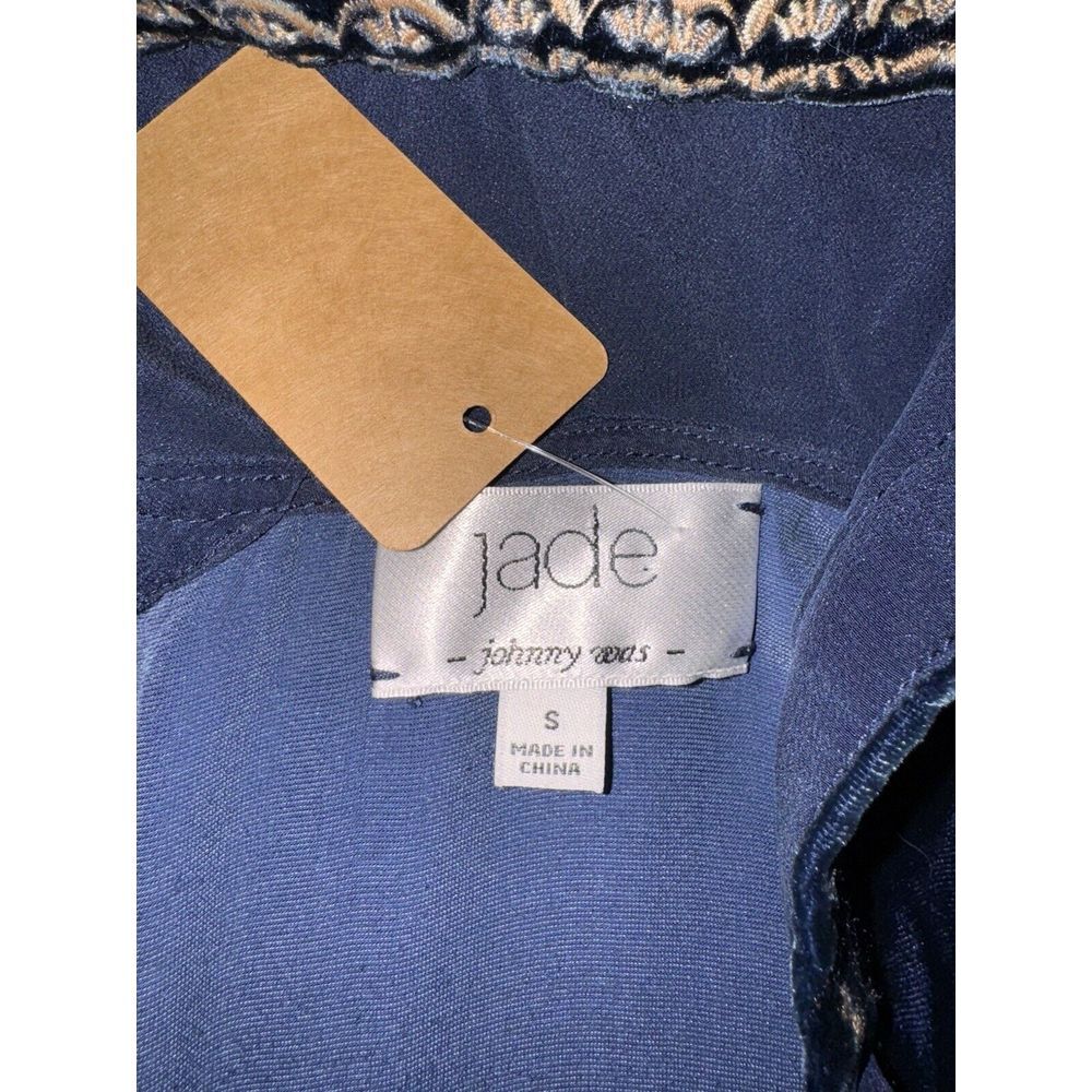 JOHNNY WAS EMI VELVET EMBROIDERED HOODIE TUNIC Silk Blend‎ Women’s SMALL RARE - Picture 6 of 8